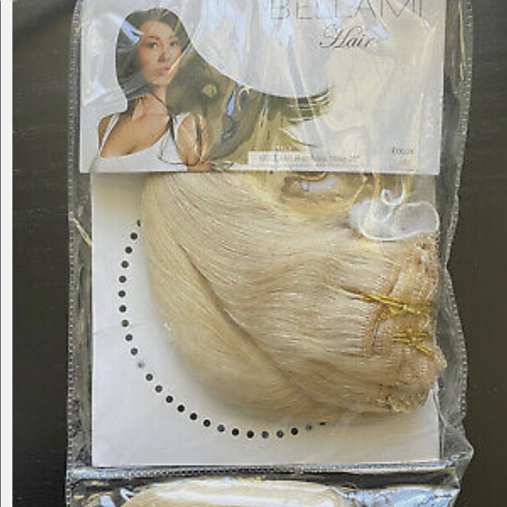 BELLAMI BAMBINA 20 IN 160G CLIP IN HAIR EXTENSIONS #60 ASH BLONDE
